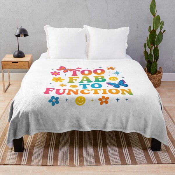 Item preview, "Too Fab to Function Y2K Aesthetic Shirt – Retro Maximalist Butterfly Smiley Face Flower Design" designed and sold by Cgriffin18.