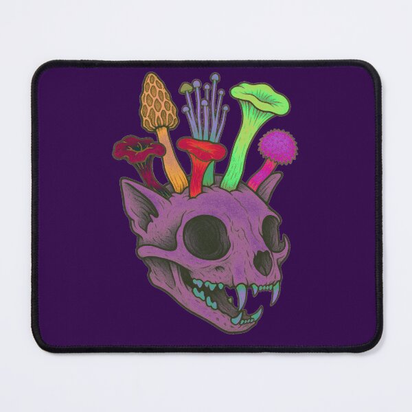 Item preview, Mushroom Cat Skull Faded designed and sold by WarpedKitten.