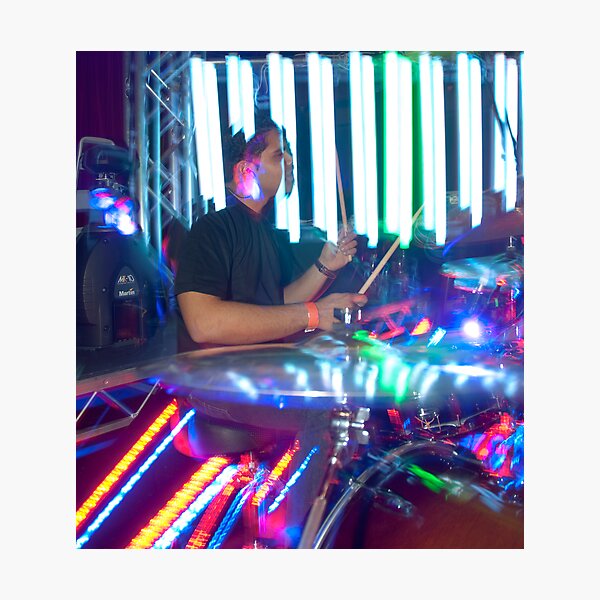 Electric Drumming Photographic Print