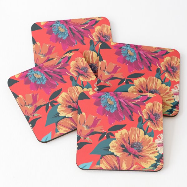 Item preview, Flower Tapestry in Orange designed and sold by Forest Aura Vibes.