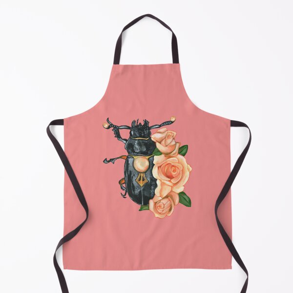 Item preview, Black insect with pink roses designed and sold by KnowingWonder.