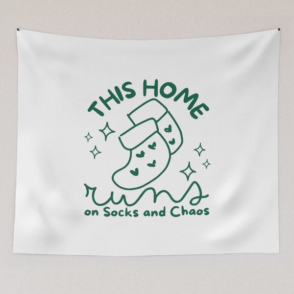 Item preview, This home runs on socks and chaos designed and sold by Peerless-Prime.