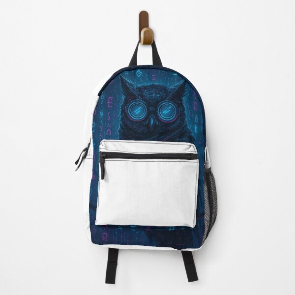 Item preview, Cyber Owl Hacker in Digital Rain designed and sold by dessertcruzing.