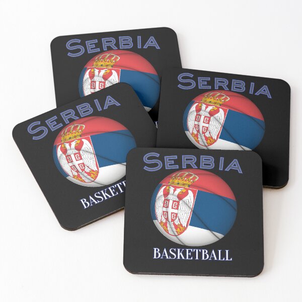 Artikelvorschau, Basketball Nationalflagge Serbiens entworfen und verkauft von SportThreadz.
