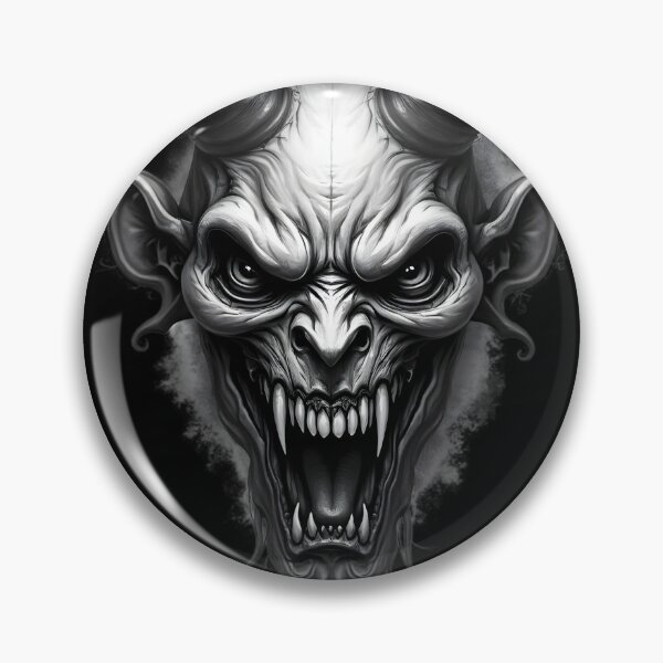 Item preview, Horned Fury: Gothic Tribal Demon designed and sold by ShadowAndSlate.