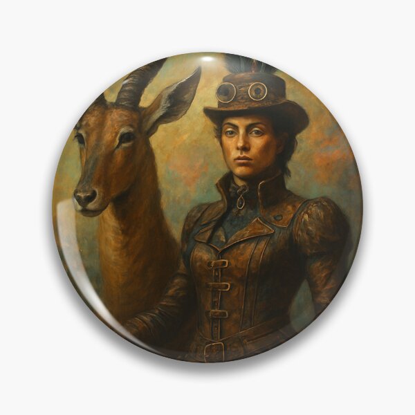 Item preview, Steampunk Anuket with sacred antelope designed and sold by VidyoeDesigns67.