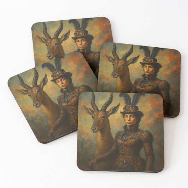 Item preview, Steampunk Anuket with sacred antelope designed and sold by VidyoeDesigns67.