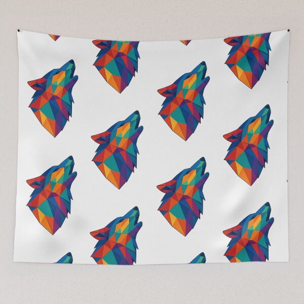 Item preview, Prismatic Wolf Howl designed and sold by TheWonkyEaselCo.