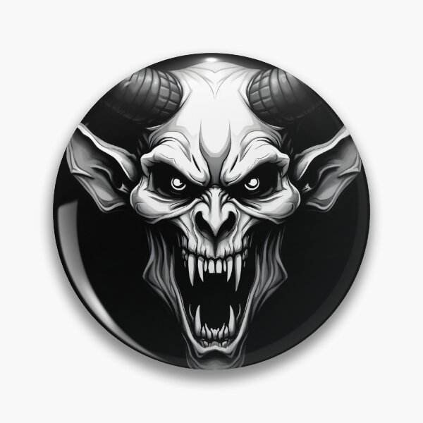 Item preview, Underworld Grin: Dark Tribal Devil designed and sold by ShadowAndSlate.