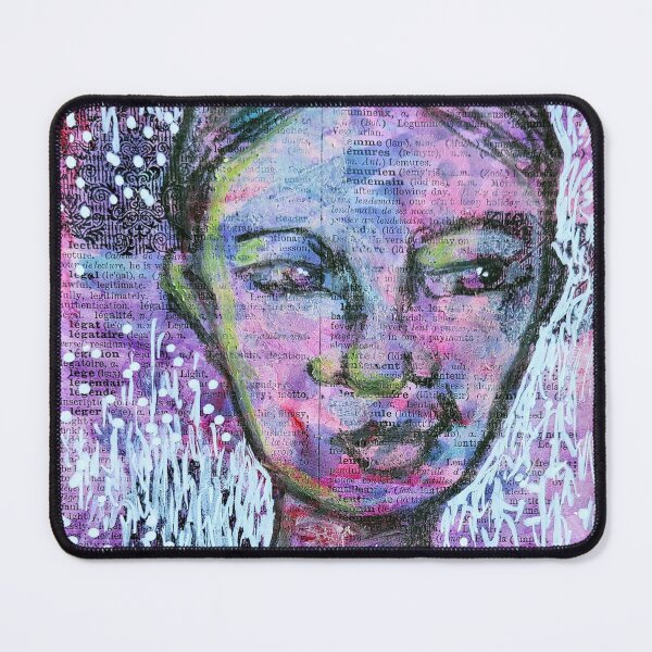 Item preview, Girl in Purple on book page designed and sold by Rising Starr.