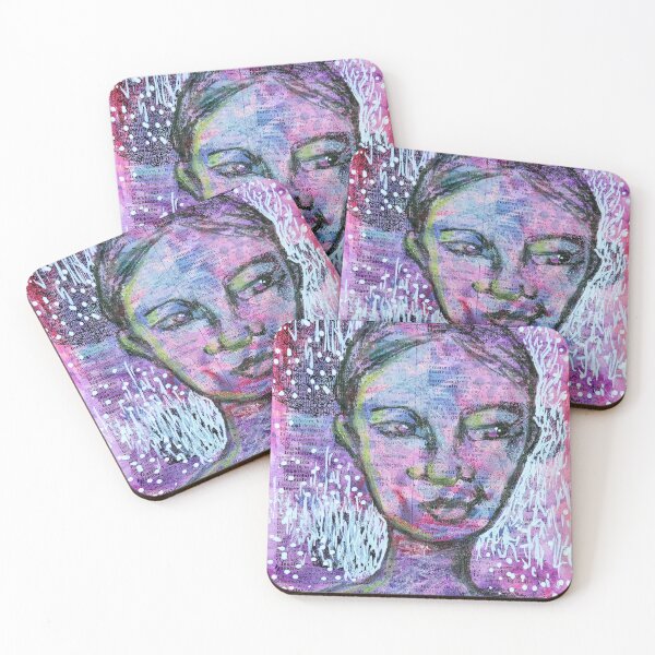 Item preview, Girl in Purple on book page designed and sold by Rising Starr.