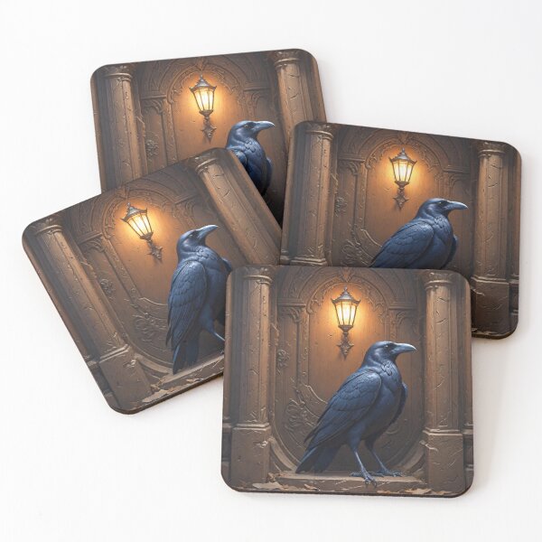 Item preview, Nevermore – Gothic Raven at the Door designed and sold by Red_5.