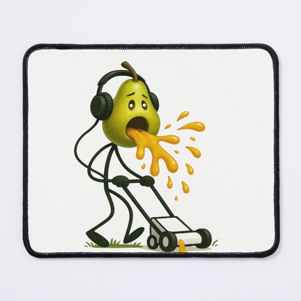 Item preview, “Too Juiced to Mow – Pear Breakdown” designed and sold by Kimmy and Zamiah Art.