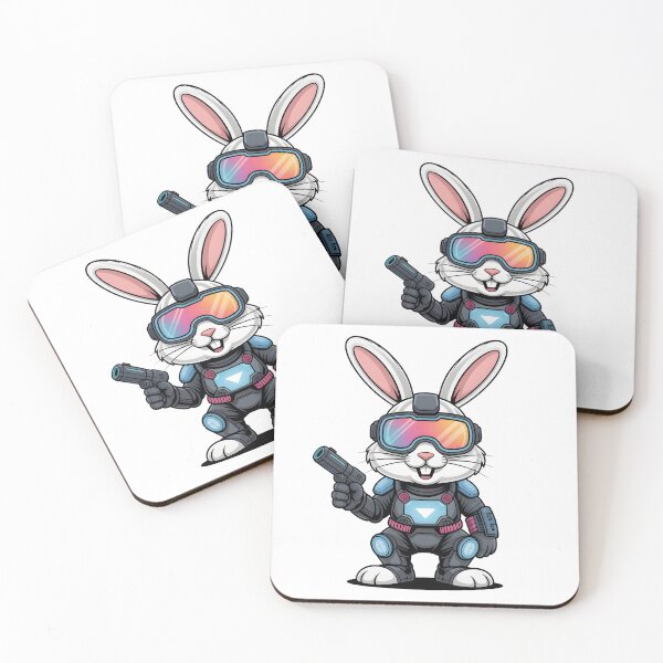 Item preview, Cyber Ops Bunny – High-Tech Fluff in Armor Mode designed and sold by Fragy72.