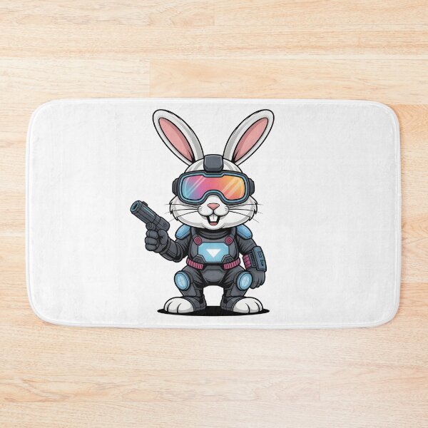 Item preview, Cyber Ops Bunny – High-Tech Fluff in Armor Mode designed and sold by Fragy72.