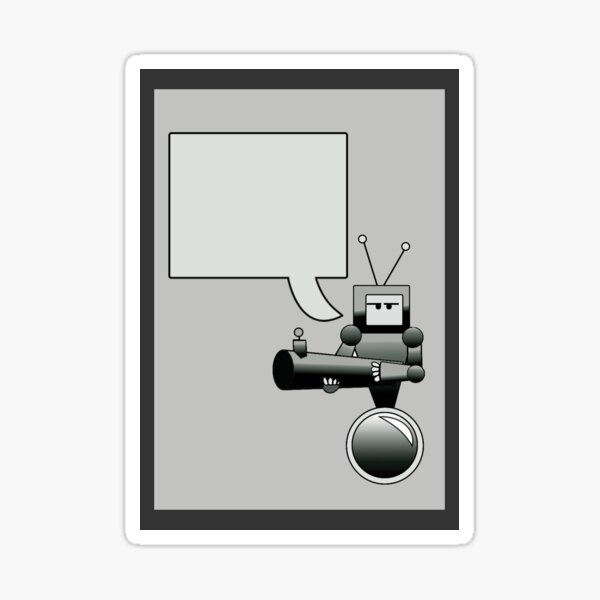Item preview, Blank Card Fill In Bubble With Your Own Message Robot designed and sold by CuteBoop.