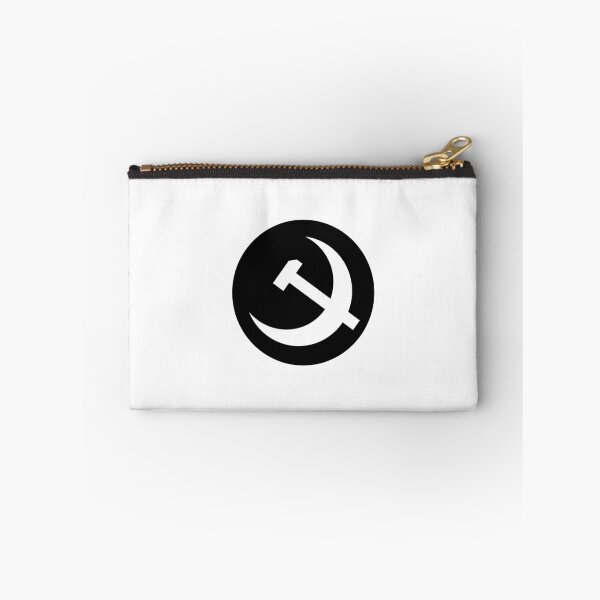 Item preview, Stylized Hammer and Sickle (White + Black Circle) designed and sold by BubblePopRed.
