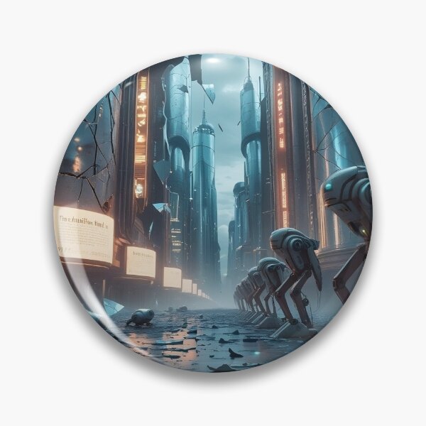 Item preview, Crumbling Megacity After Technological Collapse designed and sold by Yourdreamworld.