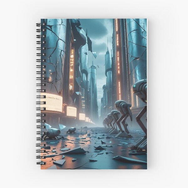 Item preview, Crumbling Megacity After Technological Collapse designed and sold by Yourdreamworld.