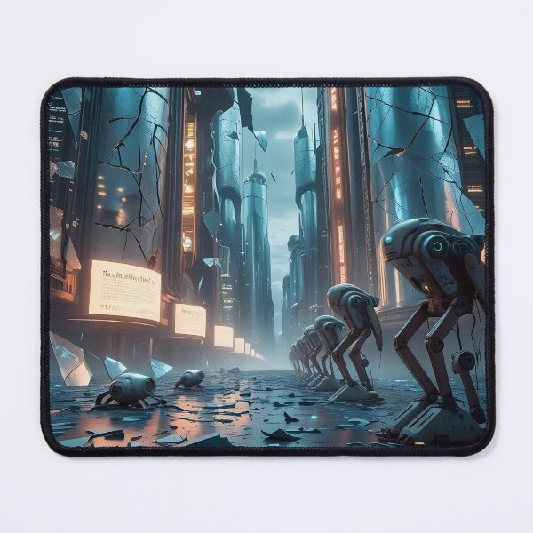 Item preview, Crumbling Megacity After Technological Collapse designed and sold by Yourdreamworld.
