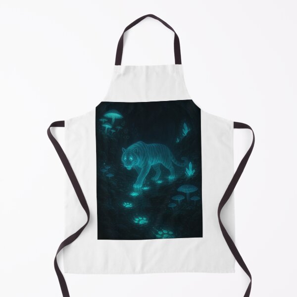 Item preview, Ghost Tiger in Bioluminescent Cave designed and sold by dessertcruzing.