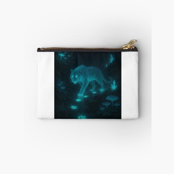 Item preview, Ghost Tiger in Bioluminescent Cave designed and sold by dessertcruzing.