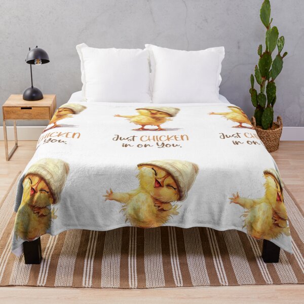 Item preview, Just Chicken In On You – Funny Chick Pun designed and sold by EmeraldeaArt.
