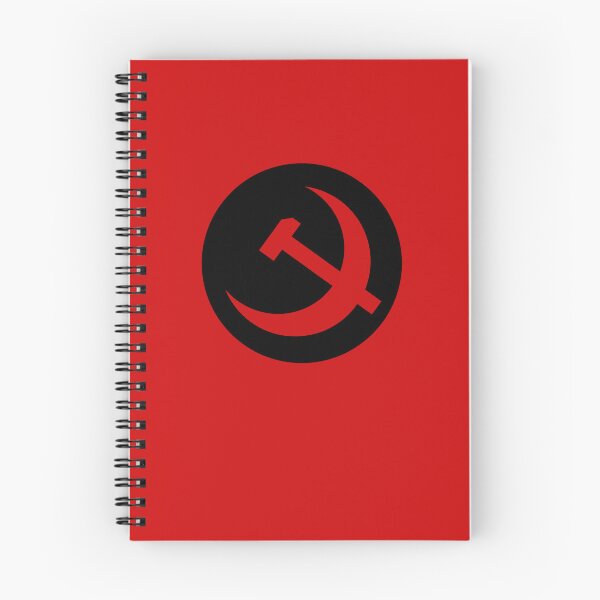 Item preview, Stylized Hammer and Sickle (Red + Black Circle) designed and sold by BubblePopRed.