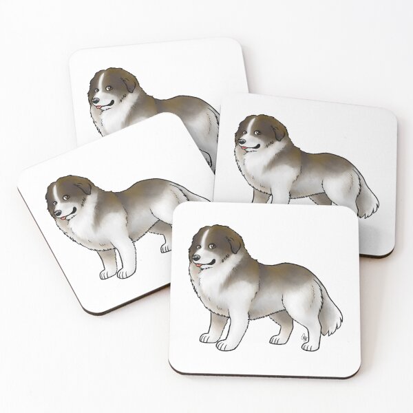 Item preview, Dog - Caucasian Shepherd - Brown and White Tail Down designed and sold by Jennifer Stolzer.