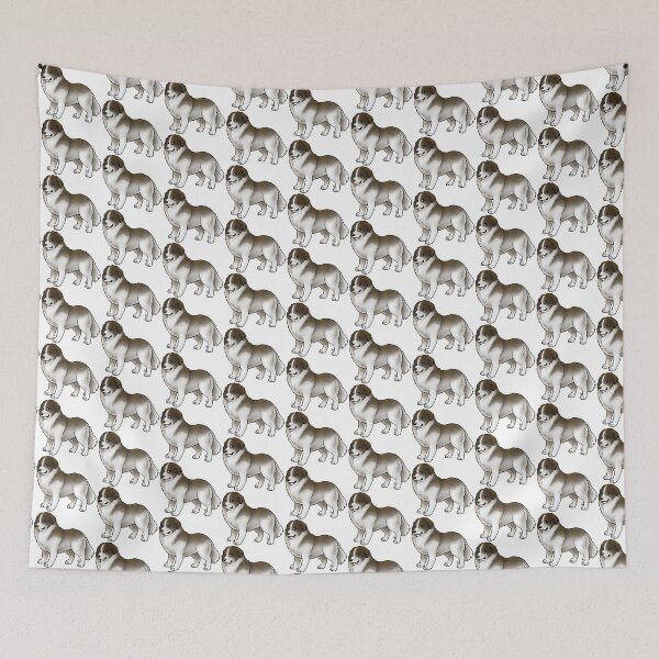 Item preview, Dog - Caucasian Shepherd - Brown and White Tail Down designed and sold by Jennifer Stolzer.