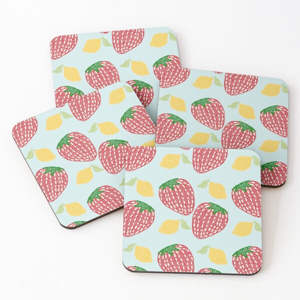 Item preview, Strawberry Lemonade Mosaic Pattern designed and sold by ArtAlmstEvryDay.