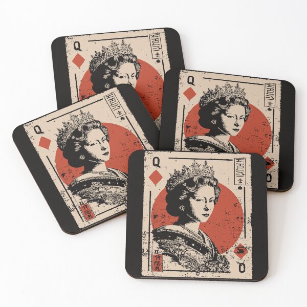 Item preview, Queen of Diamonds – Vintage Japanese Playing Card Portrait designed and sold by TuncGK.
