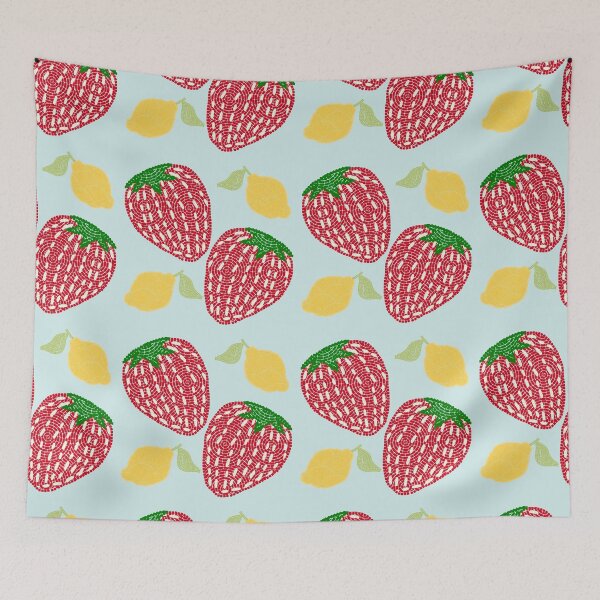 Item preview, Strawberry Lemonade Mosaic Pattern designed and sold by ArtAlmstEvryDay.