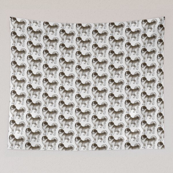 Item preview, Dog - Caucasian Shepherd - Brown and White Tail Up designed and sold by Jennifer Stolzer.