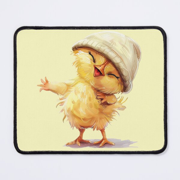 Item preview, Cute Smiling Chick with Cap – Funny Cartoon little Chicken designed and sold by EmeraldeaArt.