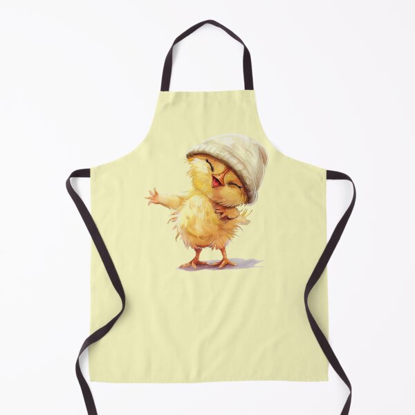 Item preview, Cute Smiling Chick with Cap – Funny Cartoon little Chicken designed and sold by EmeraldeaArt.
