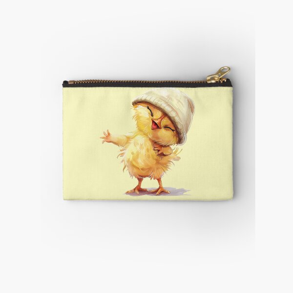 Item preview, Cute Smiling Chick with Cap – Funny Cartoon little Chicken designed and sold by EmeraldeaArt.