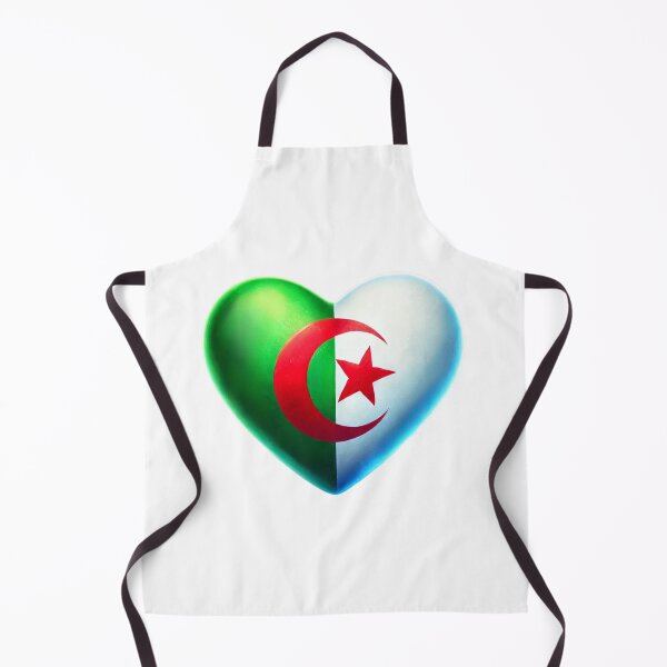 Artikelvorschau, Algerien Herz Flagge Aquarell Stil entworfen und verkauft von FlagWardrobe.