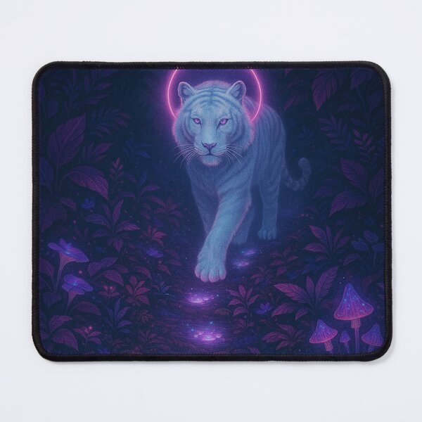 Item preview, Spirit Tiger Walking Through Cosmic Jungle designed and sold by dessertcruzing.