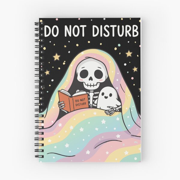 Item preview, Do Not Disturb – Cute Skeleton Reading Under Blanket designed and sold by pixelated_echoes.