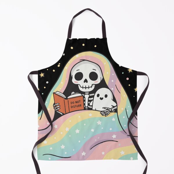 Item preview, Do Not Disturb – Cute Skeleton Reading Under Blanket designed and sold by pixelated_echoes.