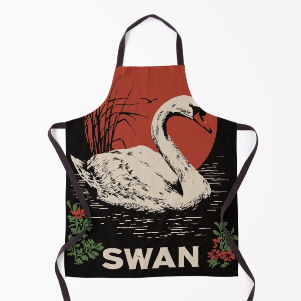 Artikelvorschau, Swan Serenity – Japanischer Wabi-Sabi-Tierdruck mit roter Sonne entworfen und verkauft von TuncGK.