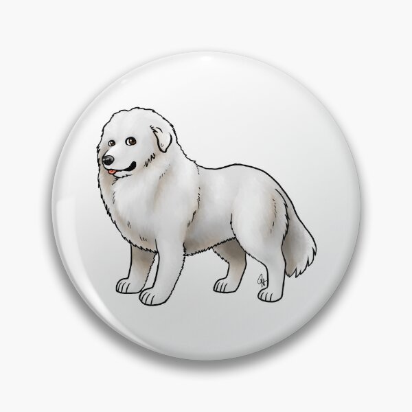 Item preview,  Dog - Caucasian Shepherd - White Tail Down designed and sold by Jennifer Stolzer.