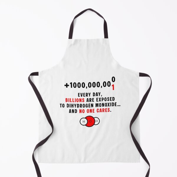 Item preview, Billions Exposed to Dihydrogen Monoxide – Fake Awareness Campaign Design designed and sold by Balasan.