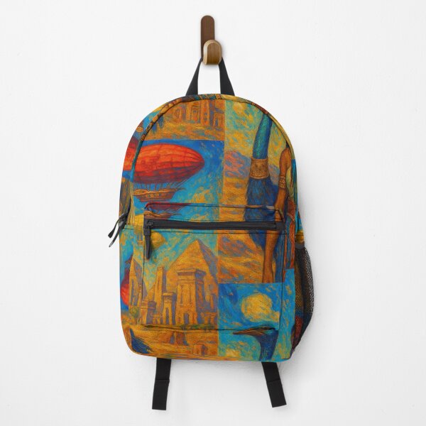 Item preview, Egyptian Anuket with ostrich and airships in the sky designed and sold by VidyoeDesigns67.