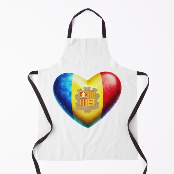 Item preview, Andorra Heart Flag Watercolour Style designed and sold by FlagWardrobe.