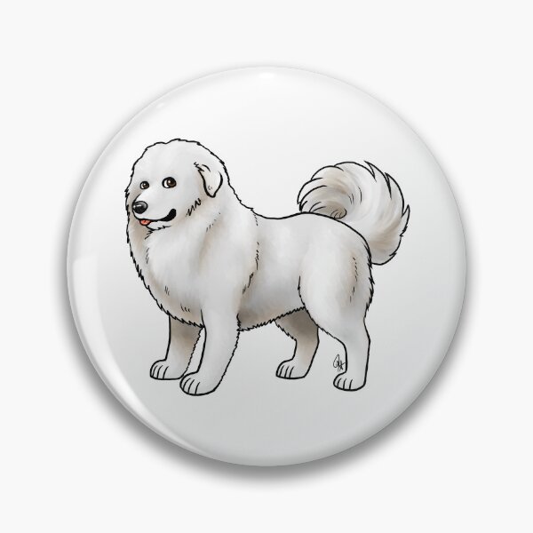 Item preview, Dog - Caucasian Shepherd - White Tail Up designed and sold by Jennifer Stolzer.