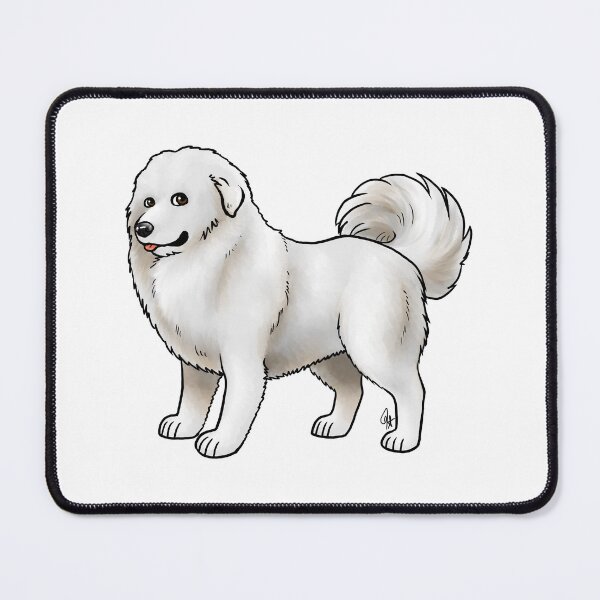 Item preview, Dog - Caucasian Shepherd - White Tail Up designed and sold by Jennifer Stolzer.