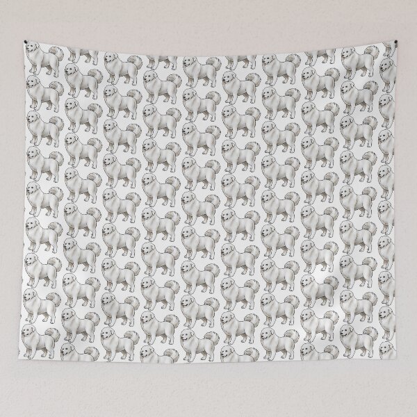 Item preview, Dog - Caucasian Shepherd - White Tail Up designed and sold by Jennifer Stolzer.