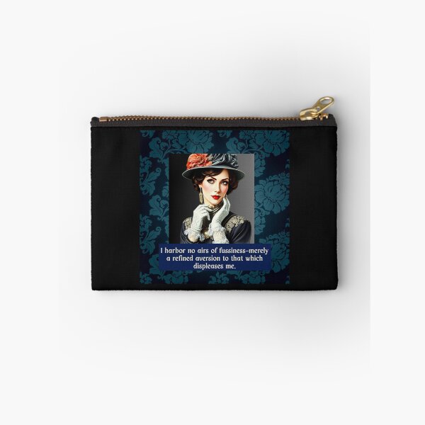 Item preview, Refined Victorian Sass – “No Fussiness, Just Aversion” Funny Elegant Lady Quote designed and sold by dreamparlor.